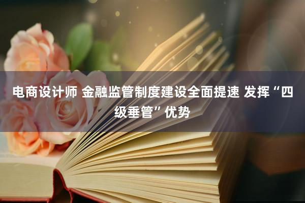 电商设计师 金融监管制度建设全面提速 发挥“四级垂管”优势